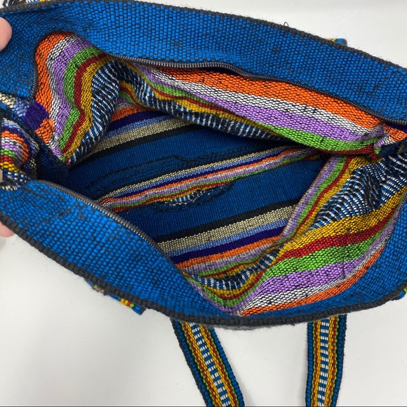Pinzon Mexican Boho Handmade Colorful Shoulder Bag - Picture 7 of 7